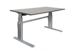 Ergonomischer Schreibtisch elektrisch höhenverstellbar | höhenverstellbarer Bürotisch Workstation Arbeitstisch Bürotisch Büromöbel (180 x 80 cm, Anthrazit) -