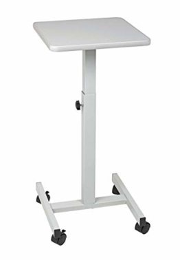 Maul 9331082 Beamertisch, OHP-Tisch 38 x 38 cm, Tragkraft 20 Kg, Höhenverstellbar, Lichtgrau, 1 Stück - 1