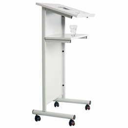 MEDIUM Stehpult Business Dekor hellgrau Hoehe 118c - 1